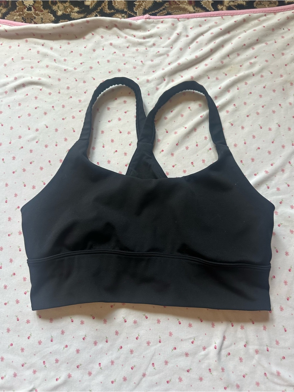 Natori Black Seamless Racerback Sports Bralette